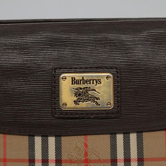 Burberry Nova Check Beige Canvas Clutch Bag (Pre-Owned) - Picture 10 of 16